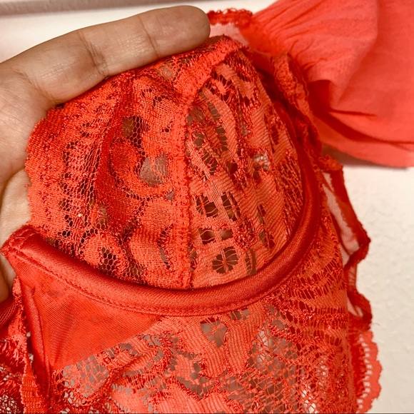 Vintage Victoria’s Secret Gold label coral lace teddy lingerie thong she… - Picture 14 of 16